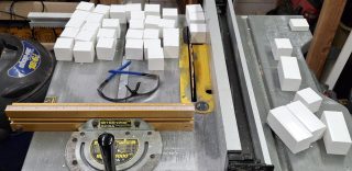 Cutting More Spacer Blocks From PVC 2x2