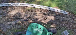 Removing What's Left Of The 20' Diameter Stringer