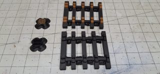 A Section Of The Prototype Curved Switch Ties Printed In HT-PLA