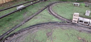 Wye Trackage With Prototype Curved Switch In Place