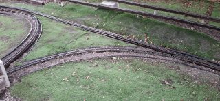 Wye Trackage With Prototype Curved Switch In Place