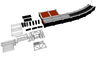 Modular Cut Stone Wall And Platform Design Concept